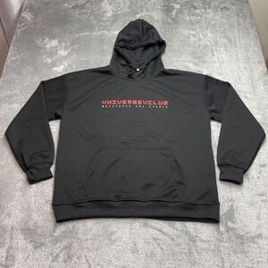 VVVC Hoodie Mens Size L Black New Metaverse Era Universevclub Graphic Sweatshirt
